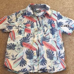 Little boys Hawaii button up by osh kosh  size 4